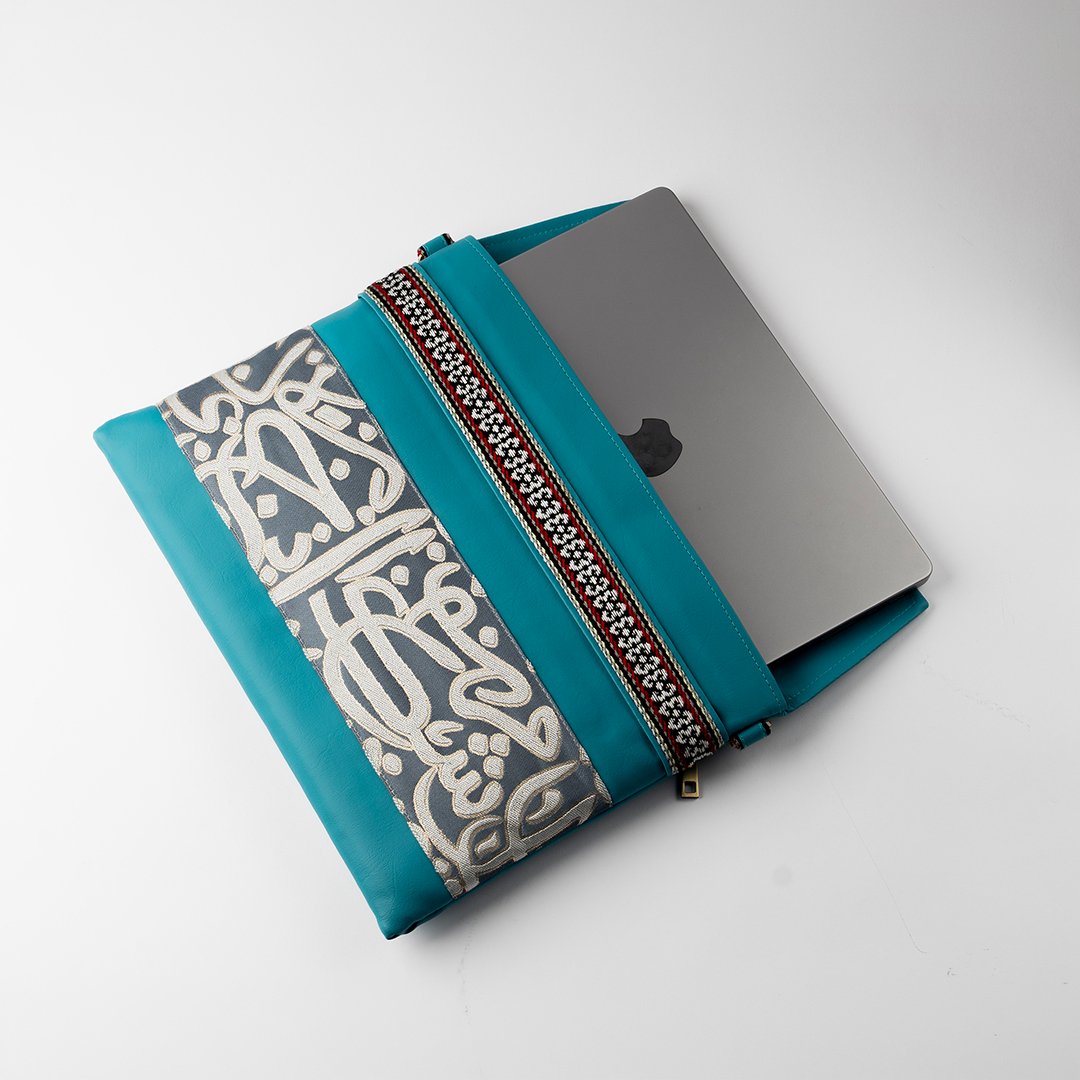 A7402958 copy Laptop Bag – Saudi Heritage Inspired Design - Image 1