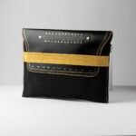 Handmade Premium Canvas Clutch Bag with Original Leather Strap - Image 6