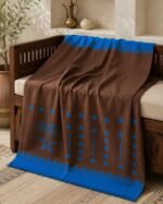 Premium Wool Shawl with Saudi Heritage Design - Image 2