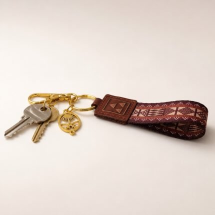 Saudi Sadu Leather Keychain
