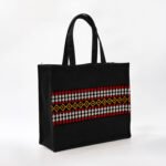 Handmade Sadu Tent Fabric Tote Bag – Traditional Saudi Design - Image 2