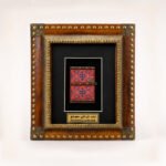Natural Wood & Brass Saudi Heritage Frame with Back Stand - Image 11