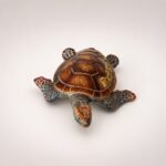 Hand-Colored Turtle Souvenir from Red Sea - Image 2