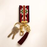 Traditional Sadu Keychain with Tassel & Saudi Gold Charm