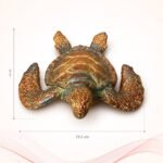 Hand-Colored Red Sea Turtle Figurine | Saudi Souvenir Decor