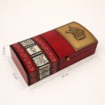Saudi Heritage Wooden Gift Box – Hand-Painted Design