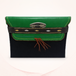 Handmade Premium Canvas Clutch Bag with Original Leather Strap - Image 4